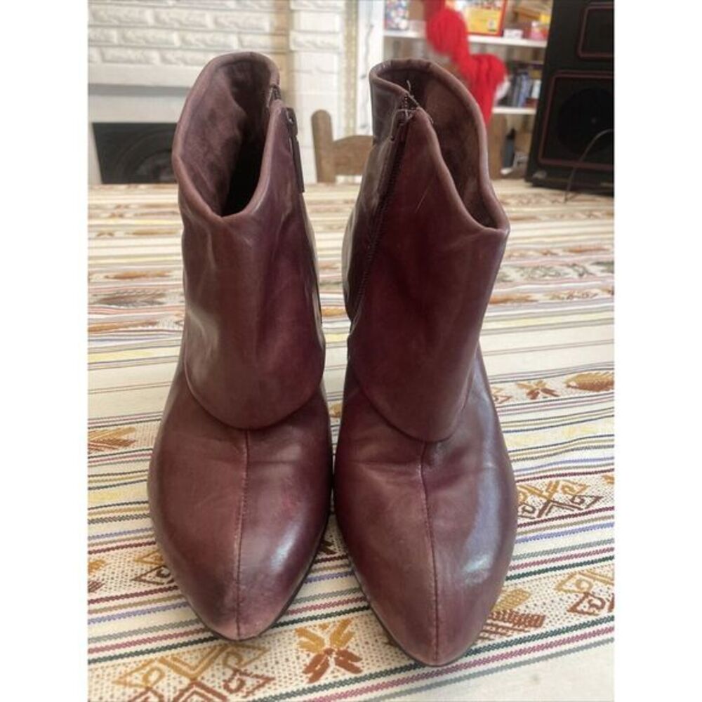 Rare Vintage Nine West Plum Fold Over Boot.  Great‎ Quality And Condition